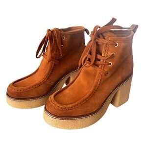 Sam Edelman Women's Tan Suede Ankle Boots